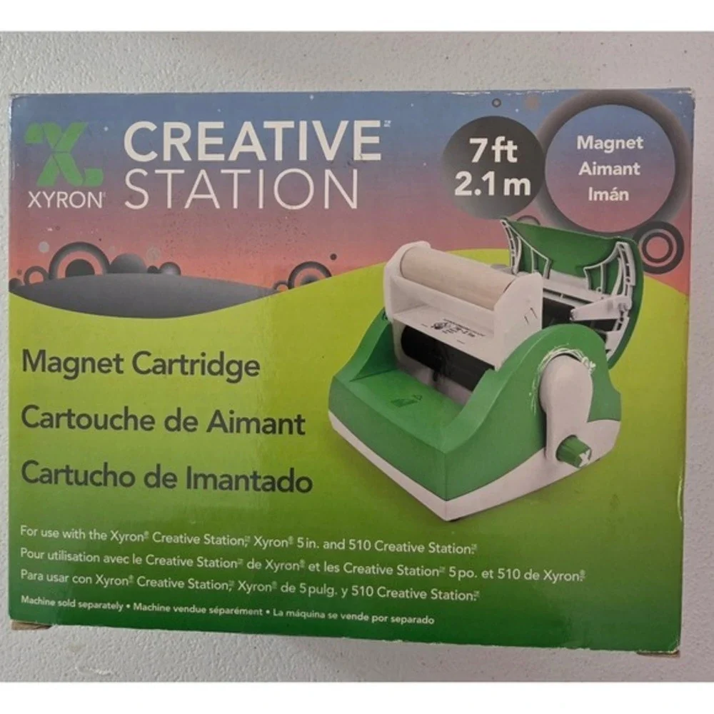 Xyron Creative Station Magnet Cartridge Refill 5 inch 7ft Green 2-Pack